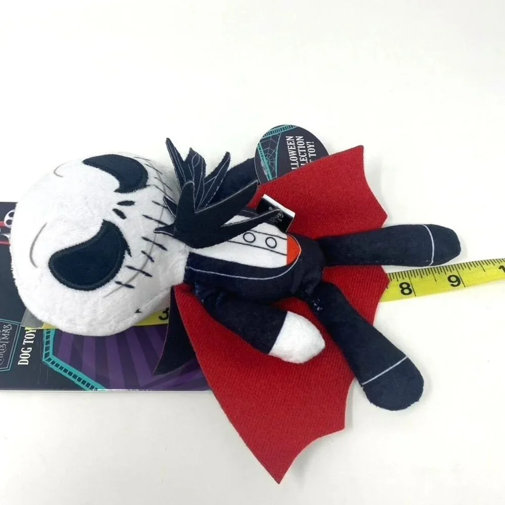 Disney Nightmare Before Christmas Jack Skellington Plush Squeaker Dog Toy Black